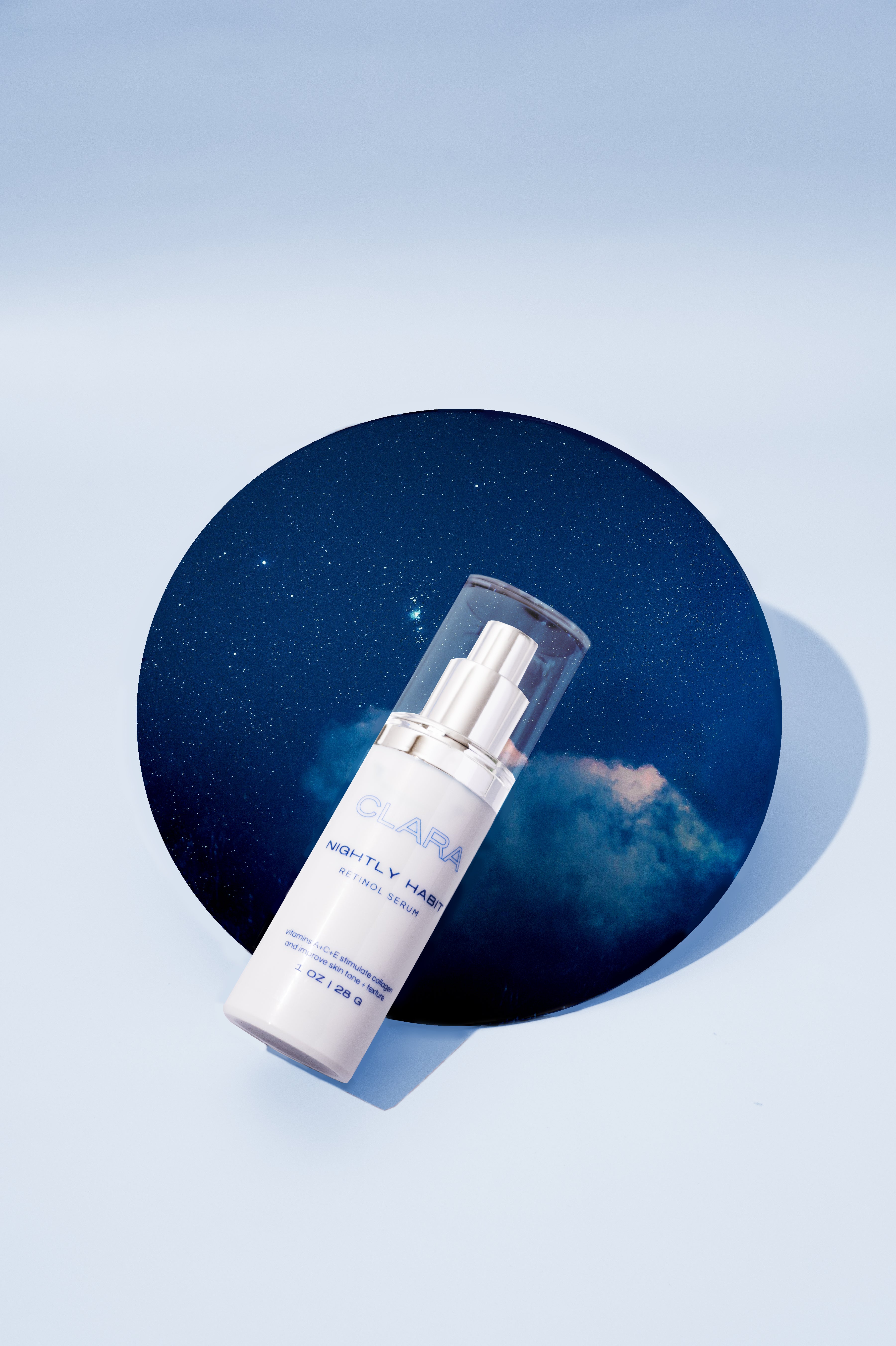Nightly Habit Retinol: The MVP of our skincare lineup, retinol (vitamin A) has a multitude of benefits including filling in lines and wrinkles, brightening dark spots, and reducing oil production