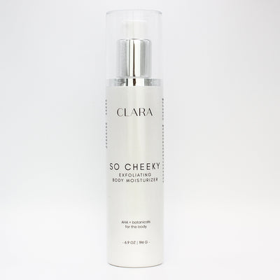 So Cheeky Moisturizer: A blend of alpha-hydroxy acids and hydrating botanical extracts combine to give you smooth, supple skin from head-to-toe